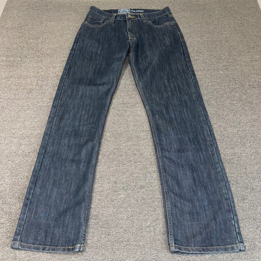 Signature by Levi Strauss & Co Mens Slim Straight Dark Wash Jeans 30x32 Casual